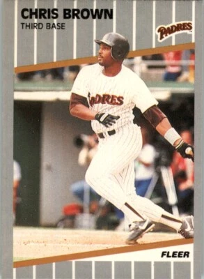 1989 Fleer MLB Chris Brown #301 - Image 1 of 2