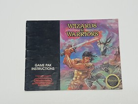 Wizards & Warriors Authentic Original NES Nintendo Manual Only