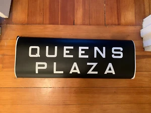 NY NYC SUBWAY ROLL SIGN QUEENS PLAZA BOULEVARD BRIDGE NY NYCTA LONG ISLAND CITY - Picture 1 of 6