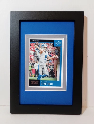 Matthew Stafford Detroit Lions Display Custom Framed NFL Football Card Plaque Cover