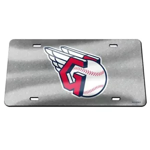 CLEVELAND GUARDIANS SPARKLE SPECIALTY ACRYLIC CAR LICENSE PLATE MLB LICENSED - Picture 1 of 1