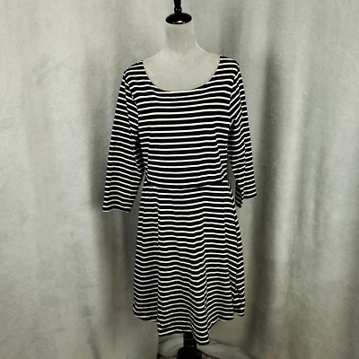 Old Navy Womens Dress Size XL Striped Stretch Classic Nautical Pullover Comfort - Image 1 of 4