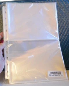 30 Pack Heavy Duty Photos or Postcards Page Protectors, Plastic Clear Photo Hold - Picture 1 of 3