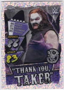 2021 Topps Chrome WWE Slam Attax Speckle Refractor Undertaker Thank You Taker - Picture 1 of 1