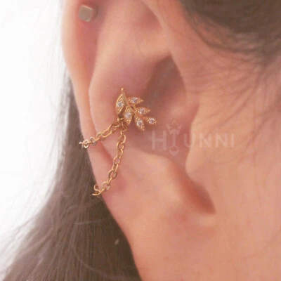 16g Hoja Doble Cadena Caracola Pendientes, Caracola Hélice Doble Cadena Pendiente, 1 pieza Foto 1 de 4