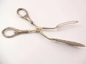 Norwegen Norweger Silber 830S Gebäck Sandwich Gabel Zange gemarkt HG - Bild 1 von 12