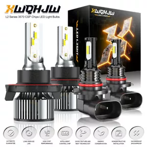 Kit combinado de 4 bombillas de faros LED Hi/Lo + luz antiniebla para Hummer H3 2006-2010 - Imagen 1 de 15