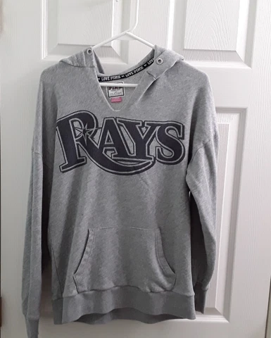PINK VS x Fifth & Ocean Rays Baseball Tampa Bay Hoodie Gray Women XS Cover