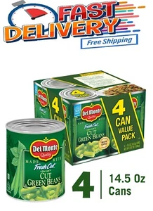 Del Monte Mixed Green Beans, Vegetables, 14.5 oz 4 Cans - Picture 1 of 5
