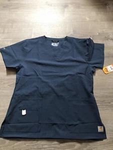 Blusa Médica Carhartt Force Cross-Flex Para Mujer Cuello en V Medio Ajuste Moderno MT2110-W - Imagen 1 de 10
