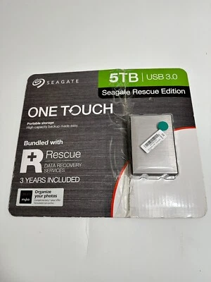 Seagate One Touch 5TB External Portable Hard Drive USB 3.0 with Data Recovery - Image 1 of 3