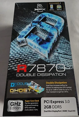 XFX AMD Radeon 7870 GHOST 2GB GDDR5 Video Graphics Card GPU FX-787A-CDFC - Image 1 of 4