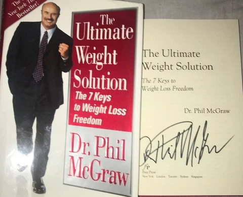 SIGNED The Ultimate Weight Solution Book By Dr. Phil McGraw Autographed HC DJ Cover