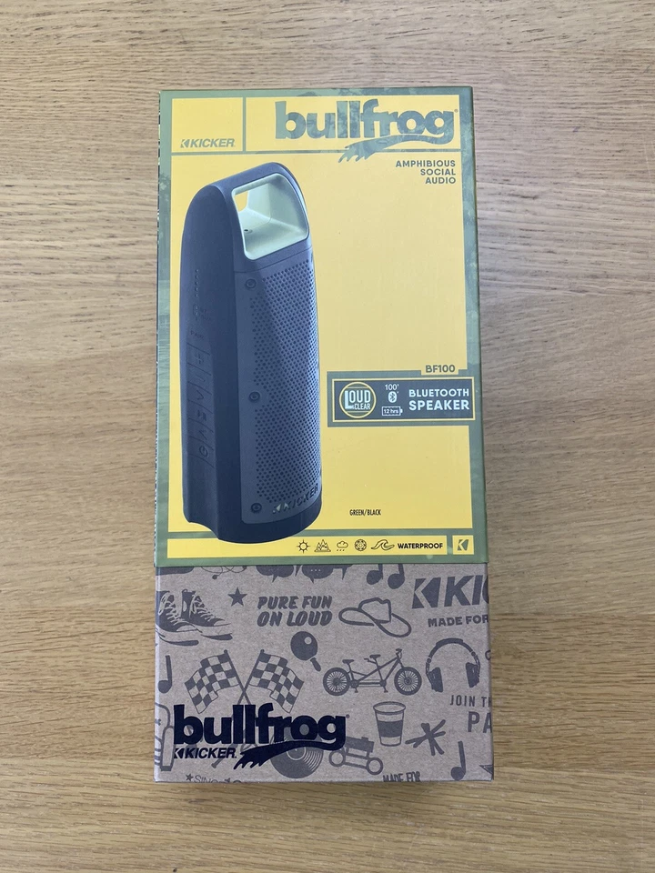 Kicker Bullfrog BF100G BLUETOOTH MUSIC SYSTEM - GREEN / BLACK - Image 1 of 2