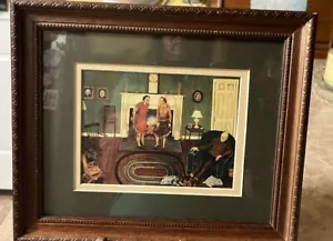 VTG Queena Stovall Fireside Of Virgina “Way Of Life” 1994 Framed Art Print - Picture 1 of 13