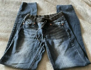 Justice Girls Ribbon Knitted Adjustable Waist Jeans Size (see measurement) - Picture 1 of 6