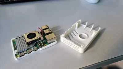 Raspberry Pi 5 3D Printed Case - Solid, compatible with the original cooling fan - image 1 of 4