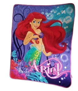 Disney Princess Little Mermaid Ariel Blanket Throw 58X45 - Picture 1 of 6