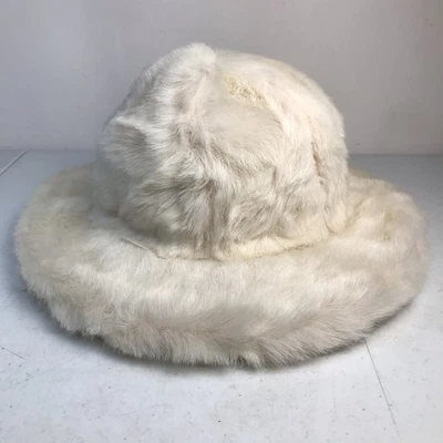 Union Made白色内衬人造毛皮帽子复古 — 第 1/4 张图片