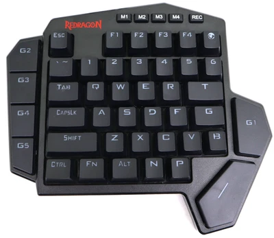 Redragon K585 DITI One Handed RGB Clicky Mechanical Gaming Keyboard W/USB C Cord - Image 1 of 4