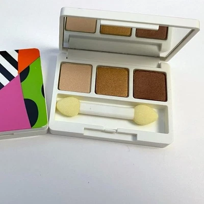 Lote 2 Clinique All About Shadow Trio 03 Morning Java Three Shades 0,07 oz/1,9 g Foto 1 de 3