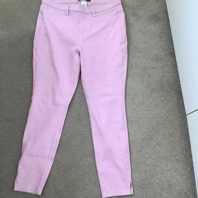 Next Petite Pink Cropped Stretched Leggings Size 12p - Image 1 of 4