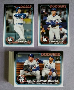 2024 Topps ~ Los Angeles Dodgers ~ 46 Card Team Set Series 1 & 2 with Update - Picture 1 of 10