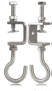 1 3/16 Zoll Edelstahl kleine Schraubzwingen + Schwerlast Metallgewinde hängend - Bild 1 von 4