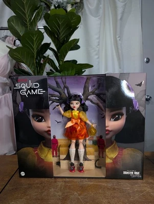 Muñeca Squid Game Skullector Monster High Netflix Young-Hee nueva en caja Foto 1 de 3