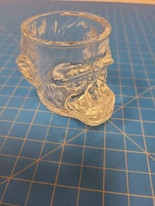 Vintage Gorilla Head Shot Glass Barware Collectible Animal Face Liquor Cup - Foto 1 di 8