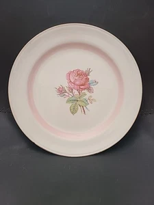 Homer Laughlin Eggshell Nautilus Pink Rose Teller C50N8 - Vintage USA Geschirr - Bild 1 von 7