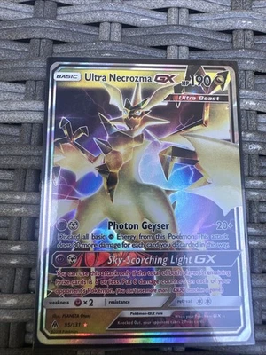 Pokemon TCG Ultra Necrozma GX 95/131 Forbidden Light Ultra Rare Holo NM - Image 1 of 2