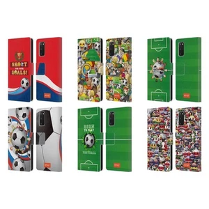 OFFICIAL emoji® WORLD CUP LEATHER BOOK CASE FOR SAMSUNG PHONES 1 - Picture 1 of 12