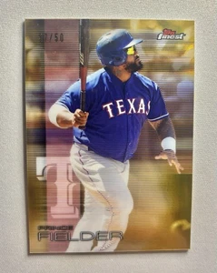 Topps Finest Baseball Prince Fielder Gold Refractor 2016/50 #96 - Imagen 1 de 2