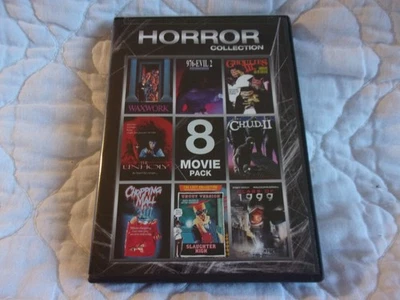 HORROR COLLECTION 8 MOVIE PACK 2-DISC DVD CHOPPING MALL SLAUGHTER HIGH 976EVIL 2 - Image 1 of 4