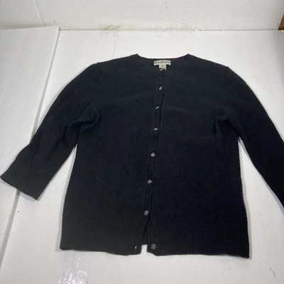 VTG Investments Women’s Sz XS Cashmere Button Up Sweater Lightweight 3/4 Sleeve - Image 1 of 4