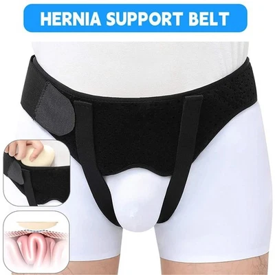 Hernia Support Belt Men Truss For Inguinal With 2 Removable Compression Pads US - Image 1 of 4