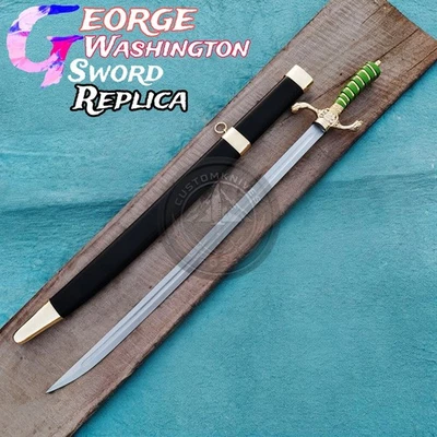 Espada Réplica Revolucionaria George Washington 37" Espada Americana Hecha a Mano Personalizada Foto 1 de 4