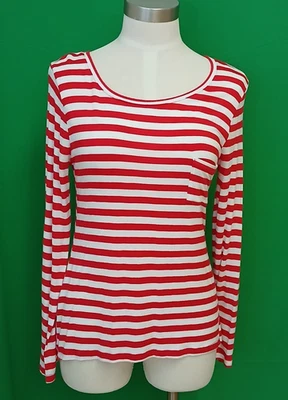 Top tejido a rayas manga larga Love Culture para mujer PEQUEÑO Foto 1 de 4