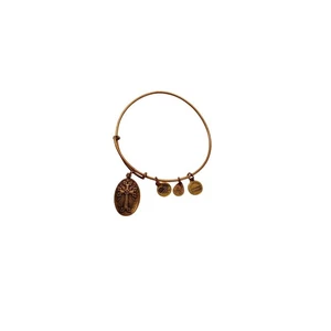 Brazalete Brazalete Alex & Ani Cruz Armenia III Dije Tono Dorado Khatchkar - Imagen 1 de 2