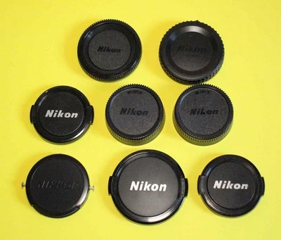 Juego de tapas de lente Nikon 52 mm 62 mm tapas delanteras traseras tapa del cuerpo BF-1B usado 8 un. Foto 1 de 4