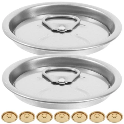  10 pezzi Coperchi per lattine di alluminio con anello di trazione Coperchi per - Immagine 1 di 4