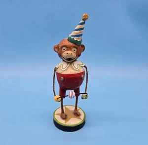 Lori Mitchell Folk Art Manny The Miraculous Monkey Circus Juggler Figurine - Picture 1 of 3