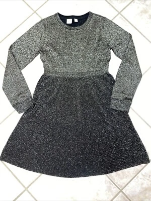 Gap Niños Talla XL Negro y Dorado Niñas Suéter Vestido Usado en Excelente Condición Foto 1 de 4
