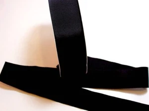 Schiff Black Petersham Grosgrain Ribbon 1 1/2" wide x 10 yards Rayon Cotton B7 - Picture 1 of 4