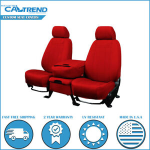 CalTrend Red Neosupreme Front  Seat Covers for 2019-2024 Chevy Blazer