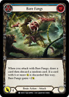 Bare Fangs *Foil* (Blue) [Evr010] (Everfest) - Flesh And Blood Tcg - Nm