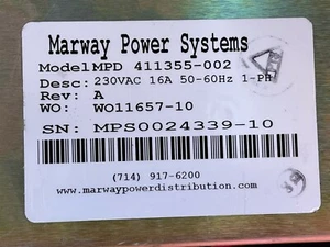 Marway MPD 411355-002 Power Distribution Unit 230V INDUSTRIALSurge Protector - Picture 1 of 10