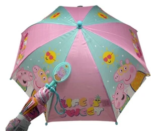 Paraguas Peppa Pig Lluvia Sol Niños Niños Niñas Escuela Niño Pequeño Regalo Juguete - Imagen 1 de 1
