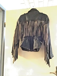 Vintage Fransen Lederjacke - Bild 1 von 3
